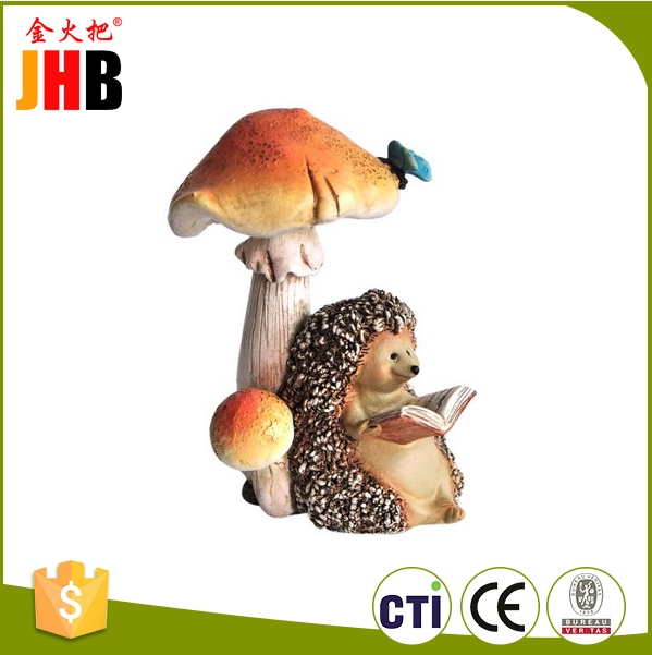 New product 2017 garden animals Hedgehog Mushroom Statue